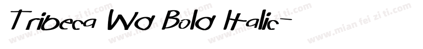 Tribeca Wd Bold Italic字体转换